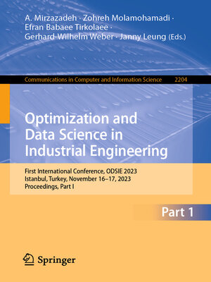 cover image of Optimization and Data Science in Industrial Engineering